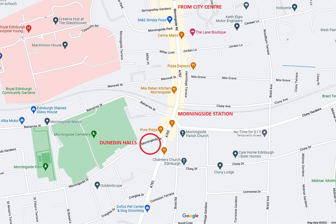 Dunedin Halls location